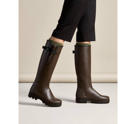 Bottes néoprène femme marron Vierzonord LE CHAMEAU