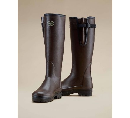 Bottes néoprène femme marron Vierzonord LE CHAMEAU