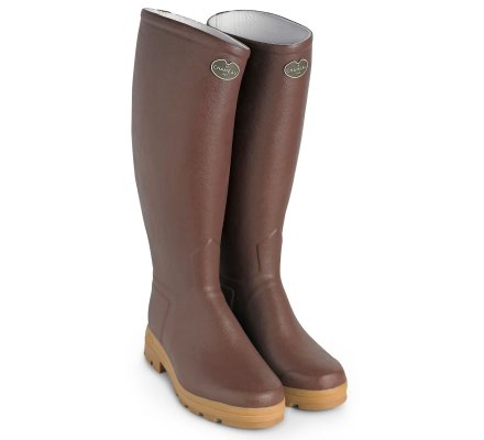 Bottes cuir marron Saint-Hubert femme LE CHAMEAU