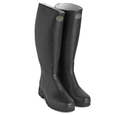 Bottes cuir noir Saint-Hubert femme LE CHAMEAU