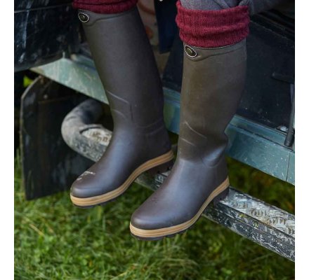 Bottes cuir marron Saint-Hubert Héritage LE CHAMEAU