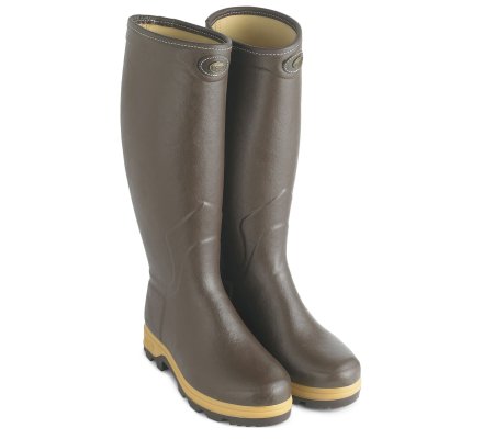 Bottes cuir marron Saint-Hubert Héritage LE CHAMEAU