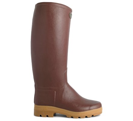 Bottes cuir marron Saint-Hubert homme LE CHAMEAU