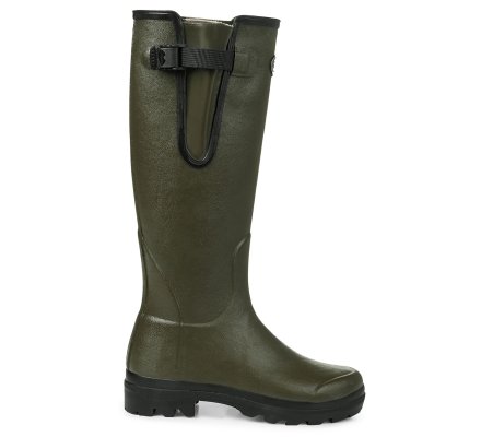 Bottes femme vert foncé Vierzon doublées jersey LE CHAMEAU