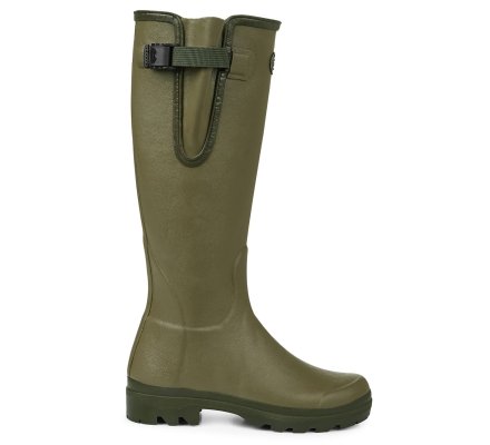 Bottes femme vert Vierzon doublées jersey LE CHAMEAU