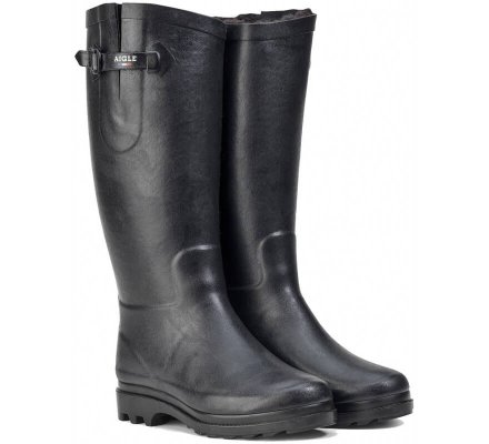 Bottes fourées Aiglentine femme noir Aigle