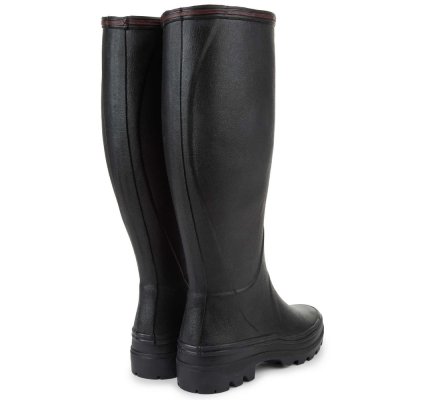 Bottes femme Giverny doublées Jersey noir LE CHAMEAU