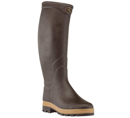 Bottes cuir marron Saint-Hubert Héritage LE CHAMEAU