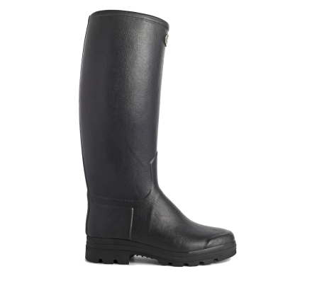 Bottes cuir noir Saint-Hubert homme LE CHAMEAU