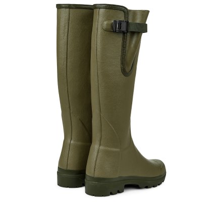 Bottes femme vert Vierzon doublées jersey LE CHAMEAU