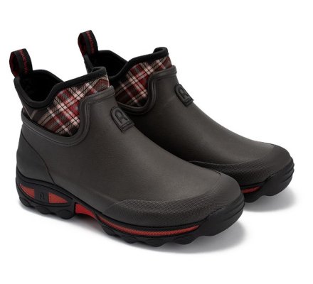 Bottillon CLEAN PLAID Rouge / Gris ROUCHETTE