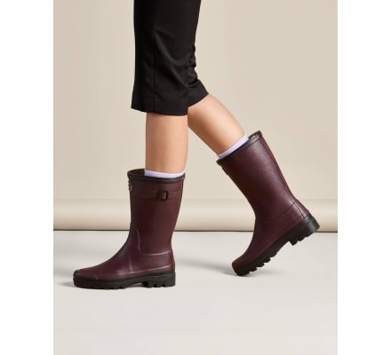 Bottillons femmes cerise Giverny Doublés Jersey LE CHAMEAU