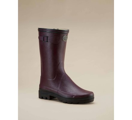 Bottillons femmes cerise Giverny Doublés Jersey LE CHAMEAU