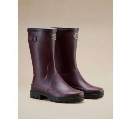 Bottillons femmes cerise Giverny Doublés Jersey LE CHAMEAU