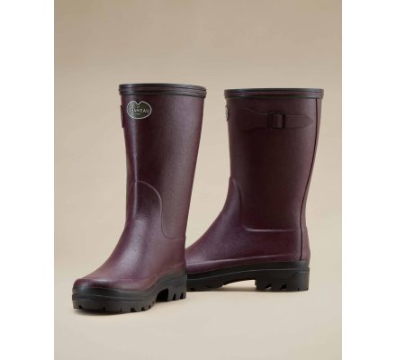 Bottillons femmes cerise Giverny Doublés Jersey LE CHAMEAU