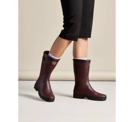 Bottillons femmes cerise Giverny Doublés Jersey LE CHAMEAU
