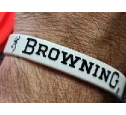Bracelet en silicone blanc BROWNING