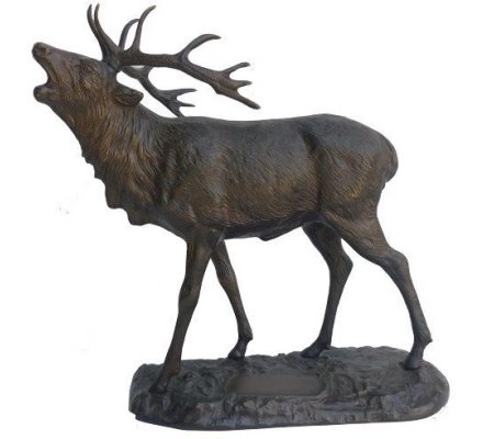 Bronze Cerf au brâme grand modèle LOVERGREEN