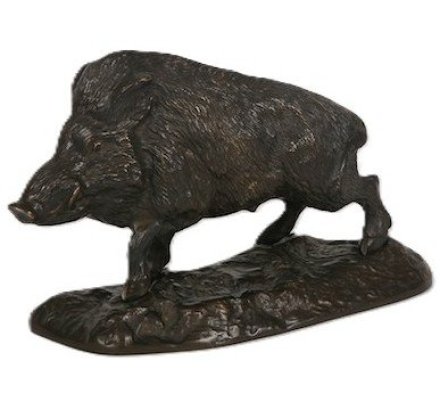 Bronze sanglier solitaire LOVERGREEN