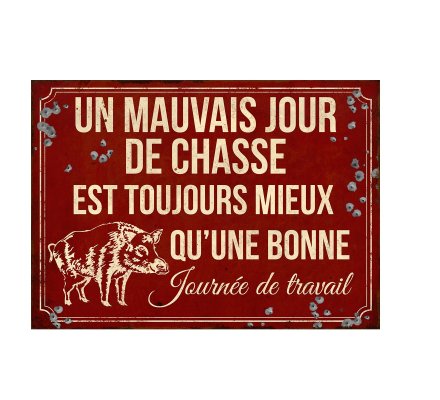Plaque humoristique "Un mauvais jour" LOVERGREEN