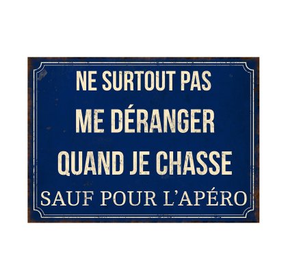 Plaque humoristique "Ne pas déranger" LOVERGREEN