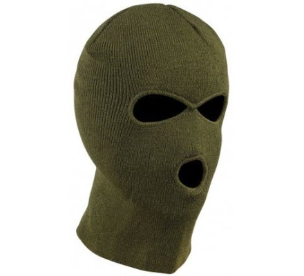 Cagoule trois trous kaki PERCUSSION
