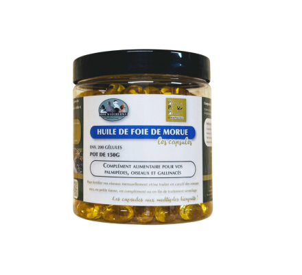 Capsules d'huile de foie de morue 150g PPP