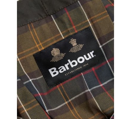 Capuche coton huilé olive SYLKOIL HOOD BARBOUR