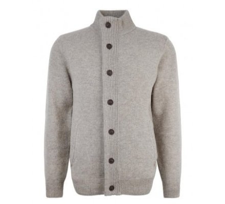 Gilet laine patch zip gris BARBOUR