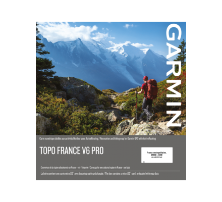 Carte Garmin TOPO FRANCE V6 PRO - FRANCE ENTIÈRE + DROM COM