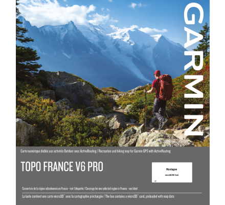 Carte Garmin TOPO FRANCE V6 PRO - MONTAGNE