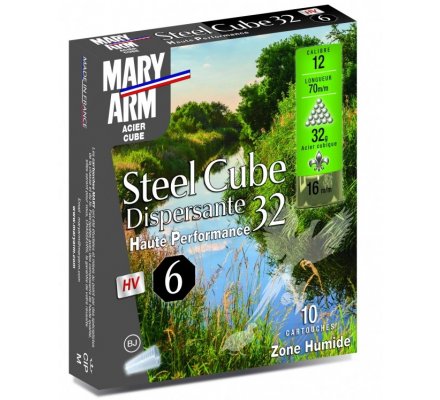 Cartouche Steel cube dispersante 32 gr cal 12 Mary Arm