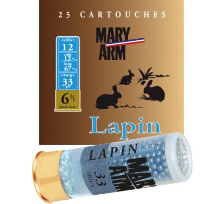 Cartouche LAPIN 33 cal 12 Mary Arm