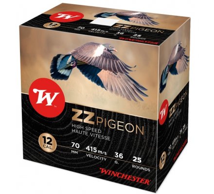 Cartouches Winchester ZZ pigeon 36 BJ cal 12