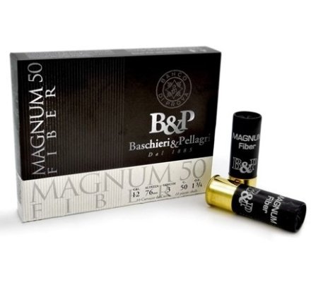 Cartouches Magnum fiber 50gr cal 12 B&P