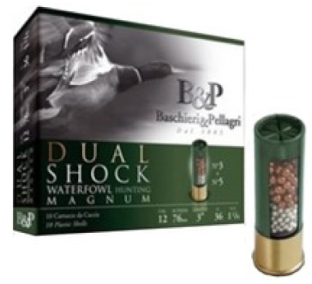 Cartouches B&P DUAL SHOCK WATERFOWL 36g cal 12/76 Pb 5+3 cuivré