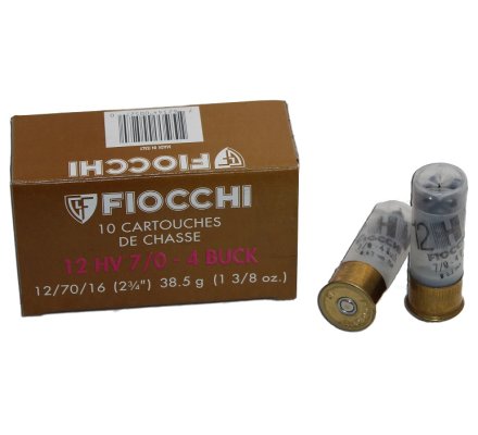 Cartouches Fiocchi 12 HV BJ Chevrotines cal 12