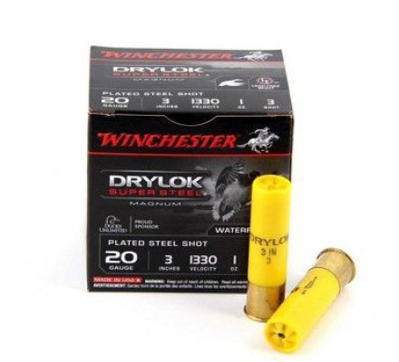 Cartouches Winchester Drylox Super Steel Magnum cal 20