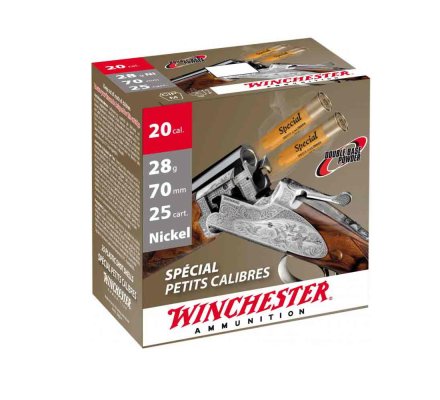 Cartouches Winchester special petits calibres 28 BG cal 20