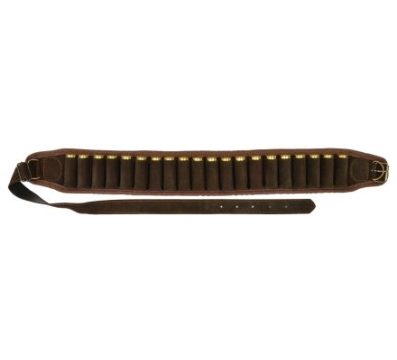 Cartouchière ceinture 20 tubes cuir velours