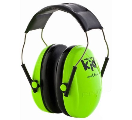 Casque anti-bruit Peltor enfant Vert