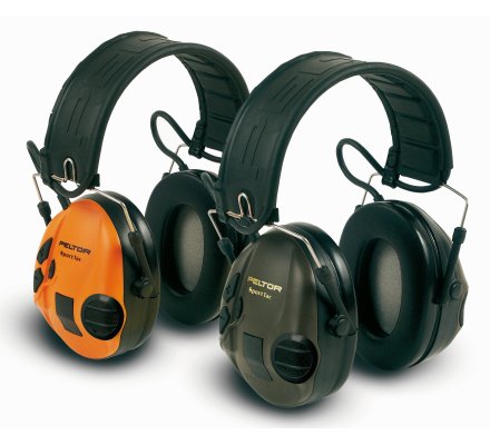 Casque aearo Peltor Sport Tac coquilles vertes oranges