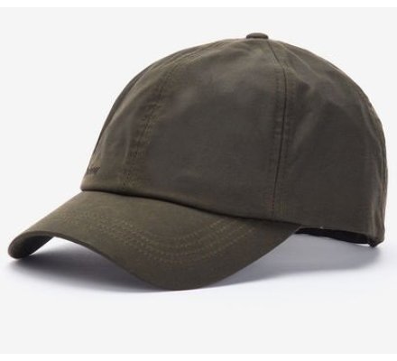 Casquette Baseball huilée Wax Olive BARBOUR