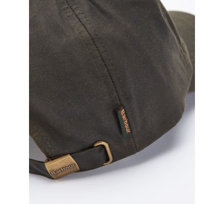 Casquette Baseball huilée Wax Olive BARBOUR