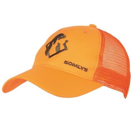 Casquette enfant maille orange Somlys