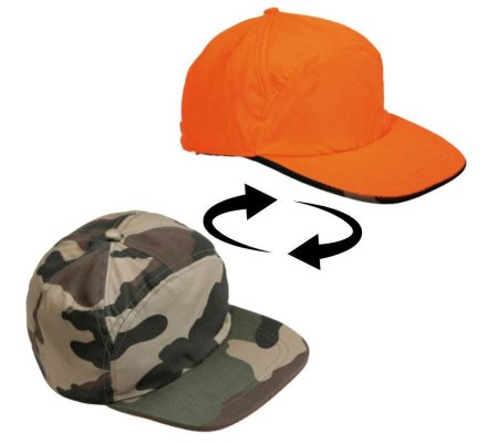 Casquette réversible orange/camo PERCUSSION