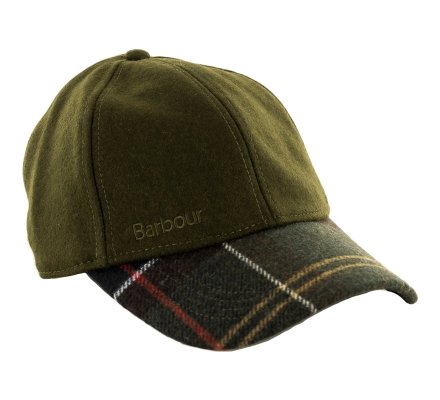 Casquette Laine Roker Sports vert tartan BARBOUR