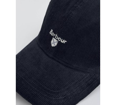 Casquette velours Preston bleue BARBOUR