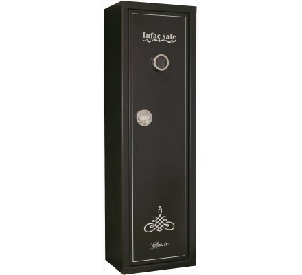 Armoire 16 armes dont 8 avec lunette et coffre intérieur INFAC SAFE