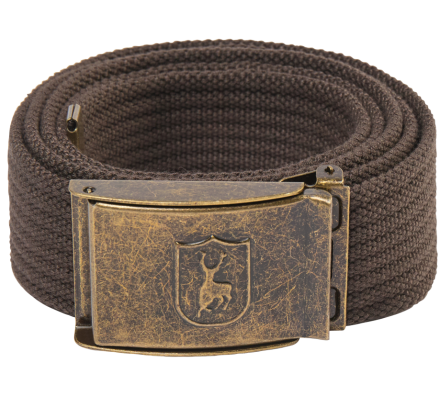 Ceinture en toile marron foncé 130 cm DEERHUNTER